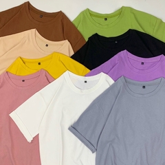 Áo Thun Nữ HY KOREA Tay Lỡ Cô gái áo hồng 1204 Cotton 100 Quảng Châu