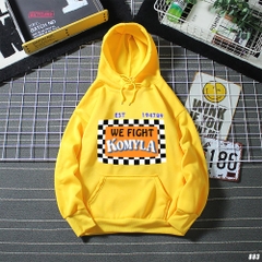 Áo Hoodie form rộng KOMYLA 883 Unisex Vải Nỉ Bông