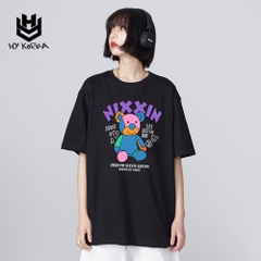 Áo Thun Cute Nhóm Lớp HY Korea Form Rộng Cotton 100 In Hình Gấu Nixxin 563.