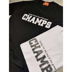 TLDC23 Áo Thun Lỡ In Decal Hàn Quốc Champs