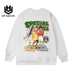 Áo sweater HY KOREA nam nữ form rộng thời trang unisex Special Chill 412