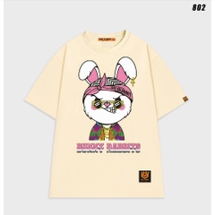 Áo thun nam nữ unisex Thỏ Bad Bunny 802 form rộng tay lỡ HY KOREA