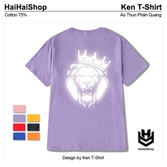 Áo Thun Phản Quang LionKing Cotton 75%, Áo Thun Form Rộng Unisex, Áo Thun Nam Nữ Đẹp HaiHaiShop, Ken T-Shirt.