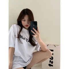 Áo thun nam nữ HY KOREA unisex tay lỡ StayHome 283, áo phông tay lỡ unisex form rộng oversize streetwear.