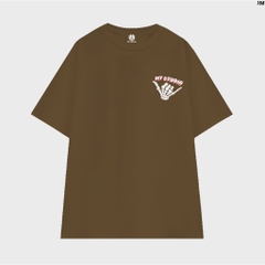 Áo Thun Tay Lỡ Cotton 100 Unisex Form Rộng Bộ xương 758 HY KOREA