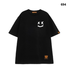 Áo Thun Tay Lỡ Nam Nữ Form rộng Streetwear Mặt cười XX 694