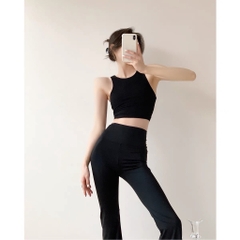 Áo croptop ba lỗ trơn HY KOREA dáng ngắn ôm nữ Freesize