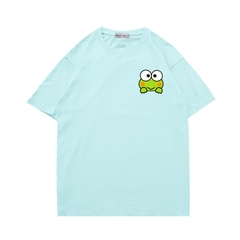 Áo thun cute tay ngắn nữ Vải cotton 75% form rộng in hình Ếch cười mỉm 504