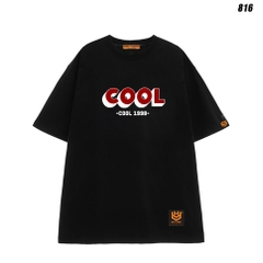 Áo thun unisex form rộng nam nữ tay lỡ COOL và WARM 816 HY KOREA