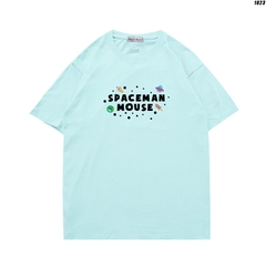Áo thun tay ngắn nam nữ Vải cotton 75% form rộng Gấu Spaceman 1023 HY KOREA