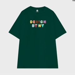 Áo Thun Tay Lỡ Nam Nữ Cotton 100 Bảng chữ cái 1113 HY KOREA Form Rộng
