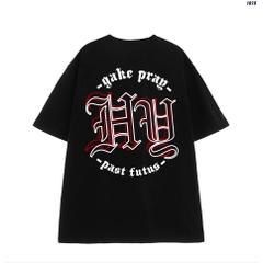 Áo phông tay lỡ form rộng nam nữ unisex HY Gake Prag 1078