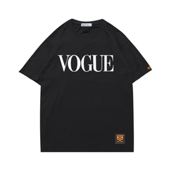 Áo thun tay ngắn nam nữ form rộng unisex in hình VOGUE 329 Vải cotton 75% co giãn 4 chiều00