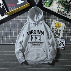 Áo khoác hoodie Nam Nữ Virginia 844 HY KOREA Vải Nỉ Bông unisex