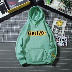 Áo hoodie nam nữ,Áo sweater nỉ nam nữ from rộng Unisex chất nỉ ngoại 2 lớp dày dặn Hello DC280.