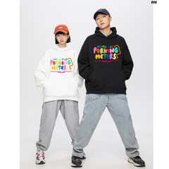 Áo khoác Hoodie nỉ bông form rộng Porking Meters 890 Unisex