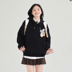 Áo hoodie nữ Vịt cầu vồng 1089 HY KOREA Vải Nỉ Bông