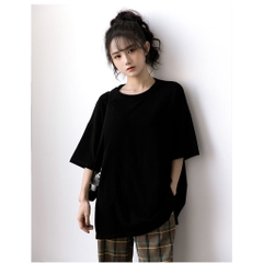 Áo Thun Trơn Tay Lỡ Cotton 100% Form Rộng Oversize Bigsize Cho Cả Nam và Nữ Nhiều Size Nhiều Màu Ken T-Shirt