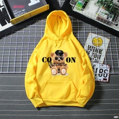 Áo khoác hoodie Nam Nữ Gấu CoOn 1051 HY KOREA Vải Nỉ Bông