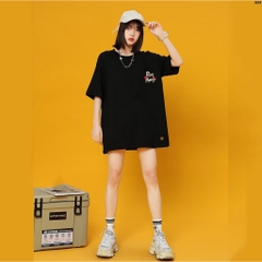 Áo thun form rộng tay lỡ nam nữ unisex Xương đỏ 1079 HY STUDIO