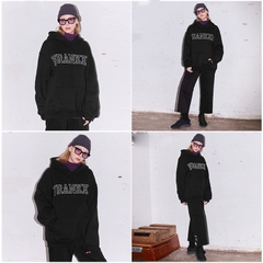 Áo Khoác Nỉ Nam Nữ - Áo Hoodie Lót Nỉ Bông Dáng Rộng Unisex Hàn Quốc FRANKEN DC286