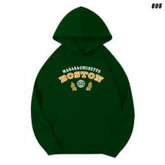 Áo Hoodie Unisex HY KOREA Boston 808 Vải Nỉ Bông