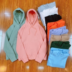 Áo Hoodie Nỉ Trơn Unisex basic, áo khoác nỉ trơn nam nữ form rộng Gấu dumb DC288 - Haihaishop