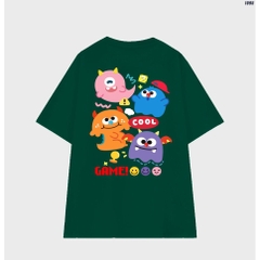 Áo Thun Tay Lỡ Form Rộng Unisex HY Korea Cotton 100 GAME 1095.