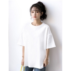 Áo Thun Trơn Tay Lỡ Cotton 100% Form Rộng Oversize Bigsize Cho Cả Nam và Nữ Nhiều Size Nhiều Màu Ken T-Shirt