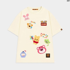 Áo thun nam nữ HY KOREA Nhiều icon Toy story 1227 cotton 75% form rộng tay lỡ