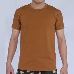 Áo Thun Trơn Màu Nâu 35/65
