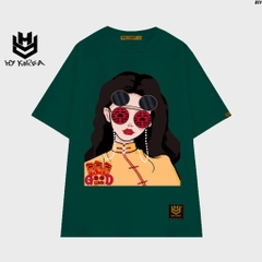 Áo thun nữ form rộng tay lỡ Cô gái trung hoa 971 HY KOREA