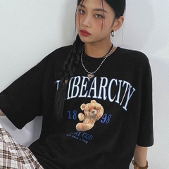 Áo Thun Tay Lỡ PE Form Rộng Nam Nữ Unisex In Hình Unibearcity 09