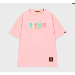 Áo phông nam nữ unisex form rộng tay lỡ basic HYSTUDIO pastel 1103