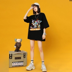 Áo thun tay lỡ nam nữ form rộng Enjoy Cái Moment 1126 HY KOREA