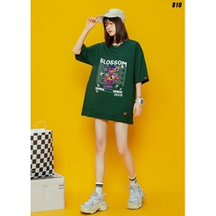 Áo thun form rộng tay lỡ nam nữ unisex Blossom 810 HY KOREA