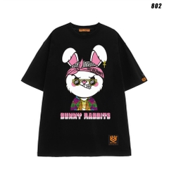 Áo thun nam nữ unisex Thỏ Bad Bunny 802 form rộng tay lỡ HY KOREA