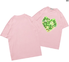 Áo thun tay ngắn form rộng vải cotton 75 unisex Trái tim 1025