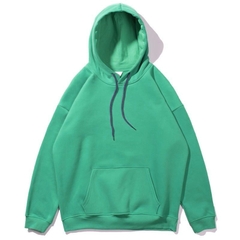 Áo Hoodie Trơn Màu Xanh Mint