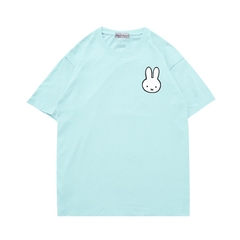 Áo phông form rộng cute tay ngắn in hình đầu thỏ 486