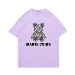 Áo thun tay ngắn nam nữ Gấu Marte Coirs 919 Vải cotton 75