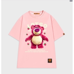 Áo thun nữ form rộng tay lỡ Gấu dâu Lotso 1084 HY STUDIO