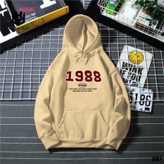 Áo Hoodie Couple Nam Nữ in hình 1988 HY KOREA  807 Vải Nỉ Bông