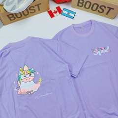 Áo Thun Tay Lỡ Phom Rộng, Unisex nam nữ 45-80kg, UnicornSquad