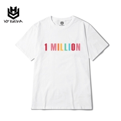 Áo Thun Tay Lỡ Unisex HY Korea Form Rộng Vải Cotton 100 In Hình 1 Million 538.