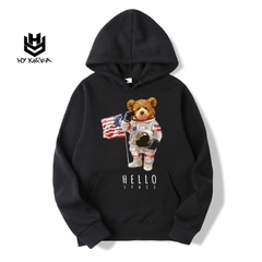 Áo Hoodie HY KOREA Vải Nỉ Nam Nữ Happy Space 348 Nỉ Sweater Unisex Cute.