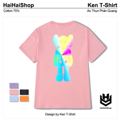 Áo Thun Phản Quang Gấu XX Cotton 75% Form Rộng Unisex Nam Nữ Đẹp HaiHaiShop, Ken T-Shirt.