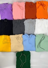 Áo Hoodie Trơn Màu Xám Đậm