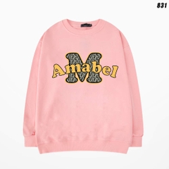 Áo Sweater nam nữ nỉ bông Amabel 831 Form Rộng HY KOREA