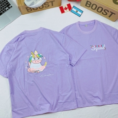 Áo Thun Tay Lỡ Phom Rộng, Unisex nam nữ 45-80kg, UnicornSquad
